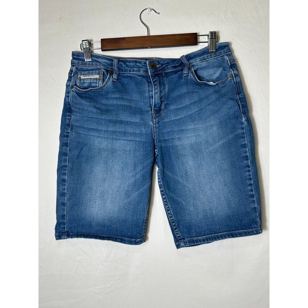 Calvin Klein Jeans Women's Denim Stretch Bermuda Shorts Casual Size 29